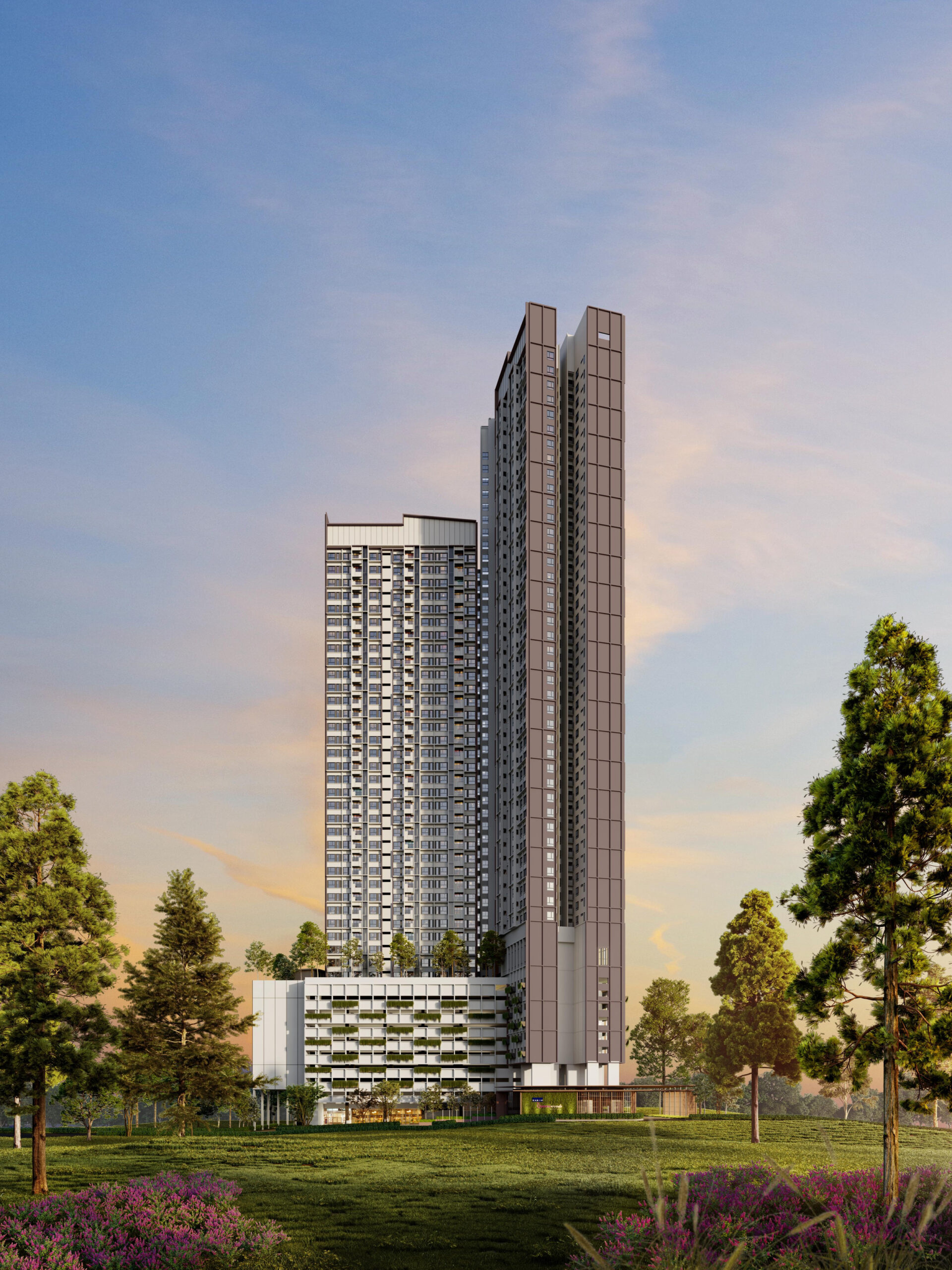 Queenswoodz Building Facade in Bukit Jalil